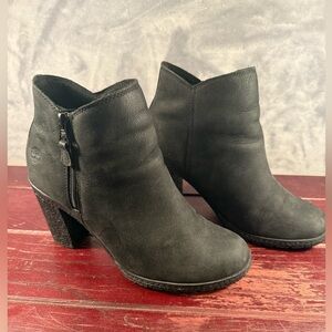 Timberland Tillston Lug Sole Ankle Boot Black Nutbuck Size 8